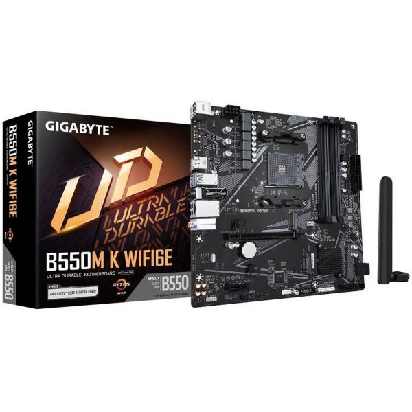 GIGABYTE B550M K WIFI6E AM4 m-ATX Alaplap