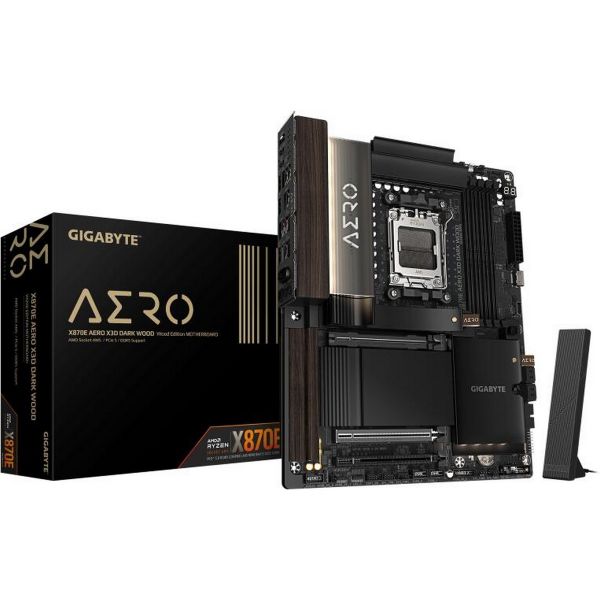 GIGABYTE X870E AERO X3D DARK WOOD AM5 ATX Alaplap