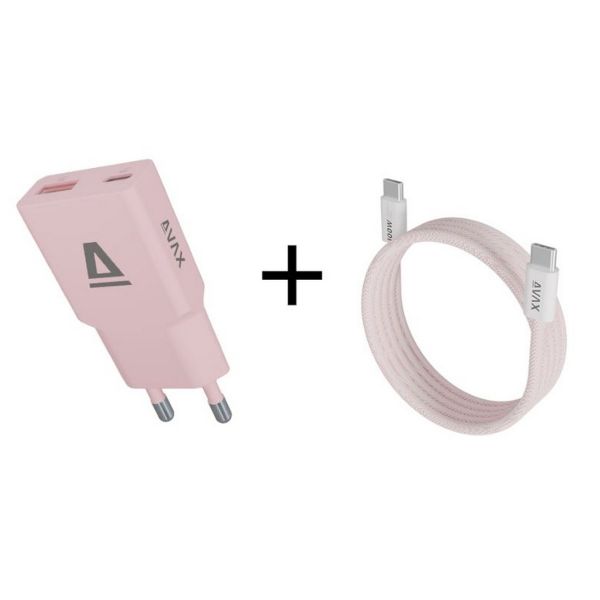 AVAX CH641P & CB610P – 30W GaN Gyorstöltő & 100W Mágneses USB-C Kábelcsomag (AVAX CH641P+CB610P)