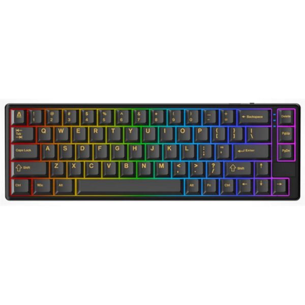 AVAX GM01 PRO 65% RGB tri-mode mechanikus billentyűzet Gateron piros switch, magyar kiosztás (AVAX GM01R PRO)