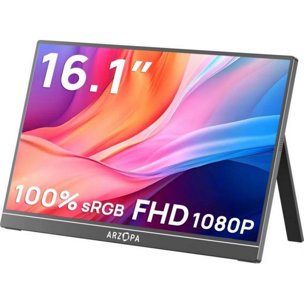 ARZOPA Z1C 16,1 FHD hüvelykes hordozható monitor (Z1C GRAY)
