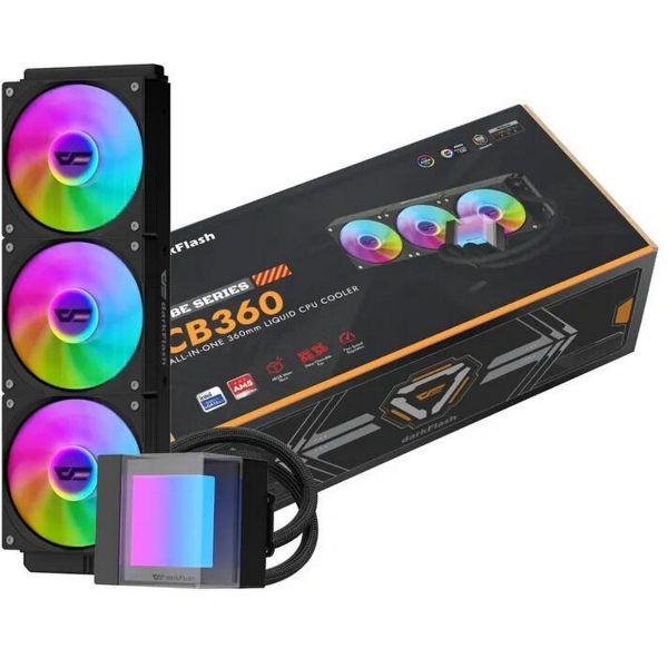 DarkFlash CB360 vízhűtéses CPU-hűtő (fekete) (CB360 BLACK)
