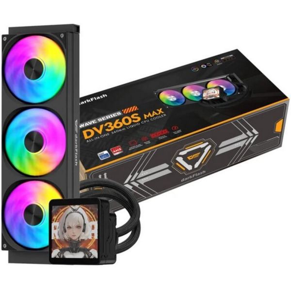 DarkFlash DV360S MAX CPU-hűtő (fekete) (DV360S MAX BLACK)