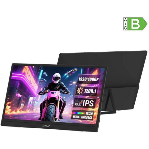 ZEUSLAP ZB156 15,6 hüvelykes hordozható monitor (ZB156 PLASTIC)
