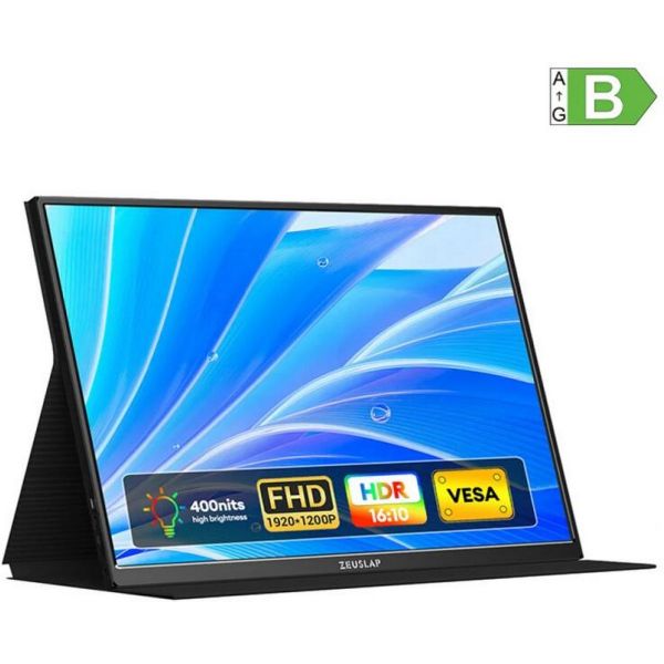 ZEUSLAP P16 16 hüvelykes, 120 Hz-es hordozható gamer monitor (P16 120HZ)