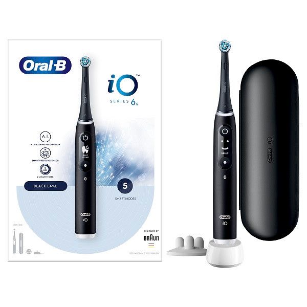 Oral-B iO Series 6 elektromos fogkefe, Black Lava (10PO010381)
