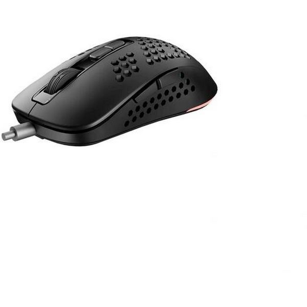 AVAX LW01 PAW3327 RGB gamer egér, fekete (AVAX LW01B)