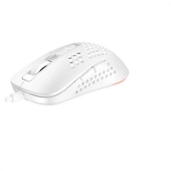 AVAX LW01 PAW3327 RGB gamer egér, fehér (AVAX LW01W)