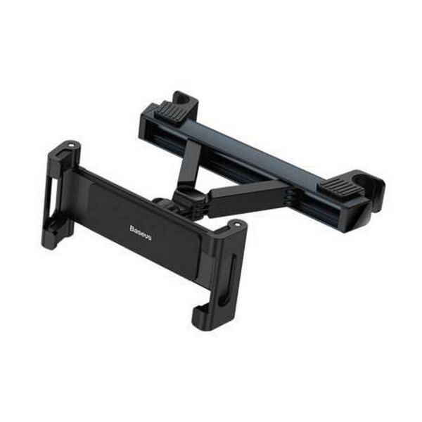 Baseus JoyRide Pro fejtámlára rögzithető autós telefon és tablettartó, fekete (SUTQ000001)