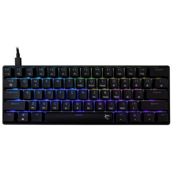 White Shark GK-004123B/BL-HU SHINOBI-2 vezetékes mechanikus gamer billentyűzet - fekete - HU /kék/