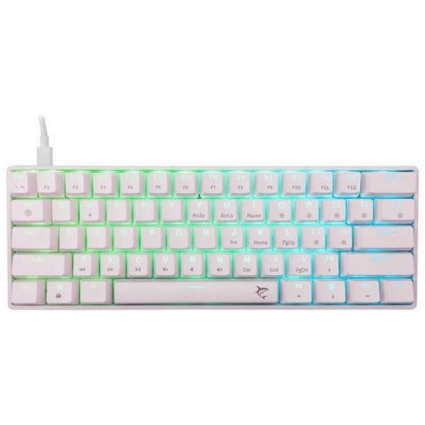White Shark GK-004223W/BL-HU SHINOBI-2 vezetékes mechanikus gamer billentyűzet - fehér - HU /kék/
