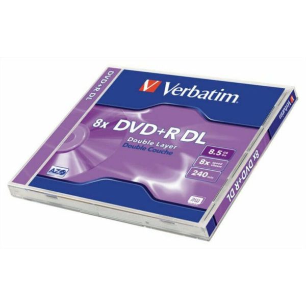 VERBATIM  DVD+R lemez, kétrétegű, 8,5GB, 8x, 1 db, normál tok, "Double Layer" (43541)