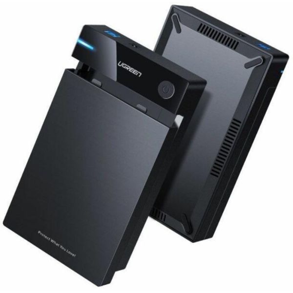 UGREEN SATA USB 3.0 3,5" HDD külső merevlemez ház (fekete) (50422)