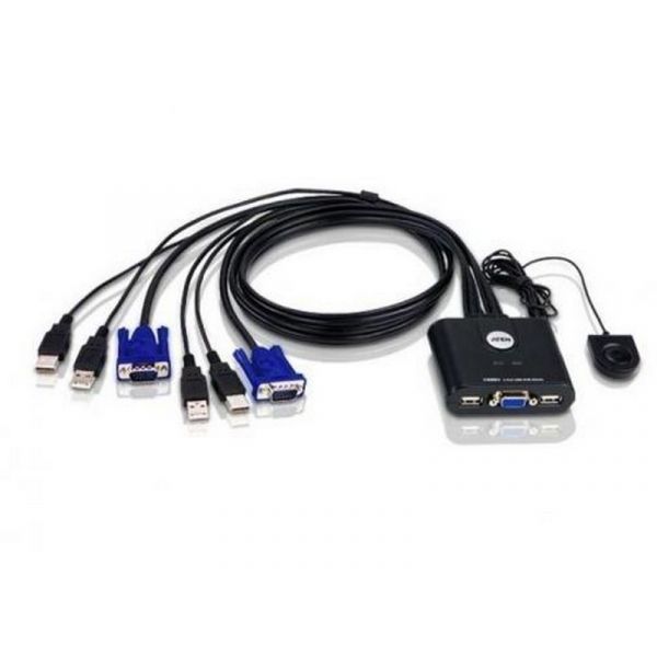 ATEN KVM Switch 2PC USB CS22U+Kábel