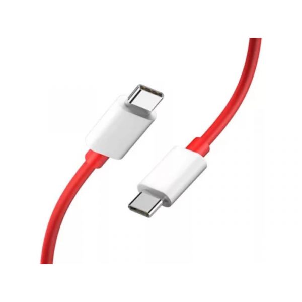 ONEPLUS WARP adatkábel (Type-C - Type-C, gyorstöltő, törésgátló, 100cm), piros (57983114739)