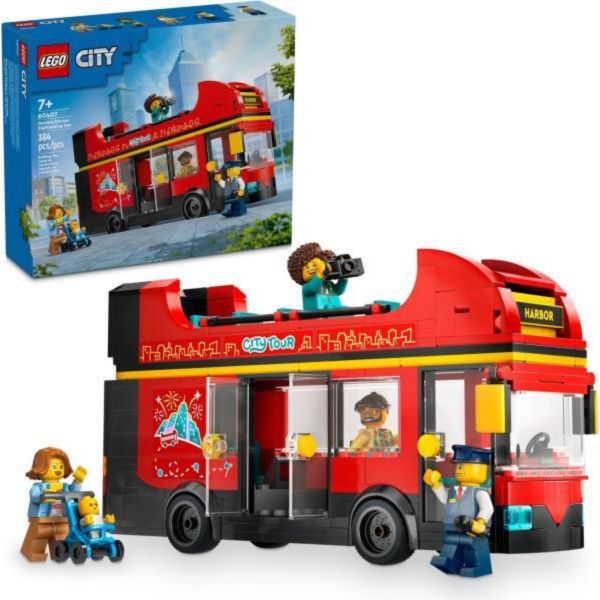 LEGO City Piros emeletes turistabusz játék (60407)
