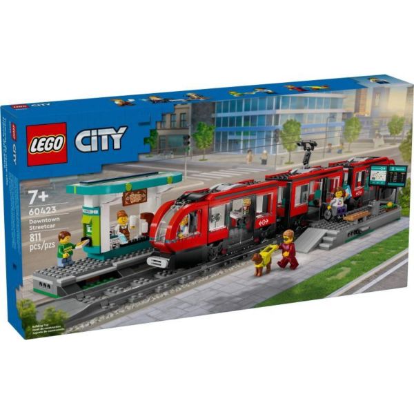 LEGO City Belvárosi villamos és megálló játékszett (60423)