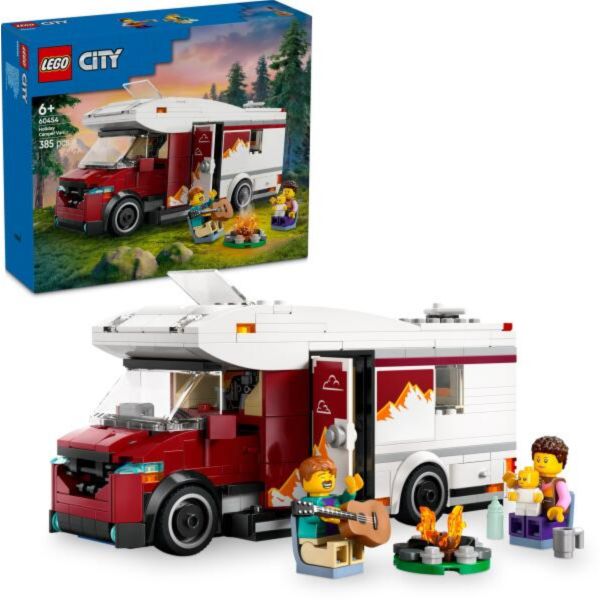 LEGO City Lakóautó a kalandos nyaraláshoz, játék járművet tartalmazó szett (60454)