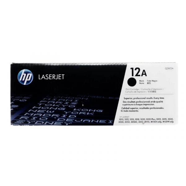 HP 12A LaserJet 1010/12/15/20/22 CCA toner, 2000 oldal (Q2612A) Fekete