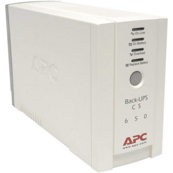 APC Back-UPS BK650EI (CS) (3+1 IEC13) 650VA (400 W) 230V Power-Saving OFFLINE szünetmentes tápegység, torony - USB inter