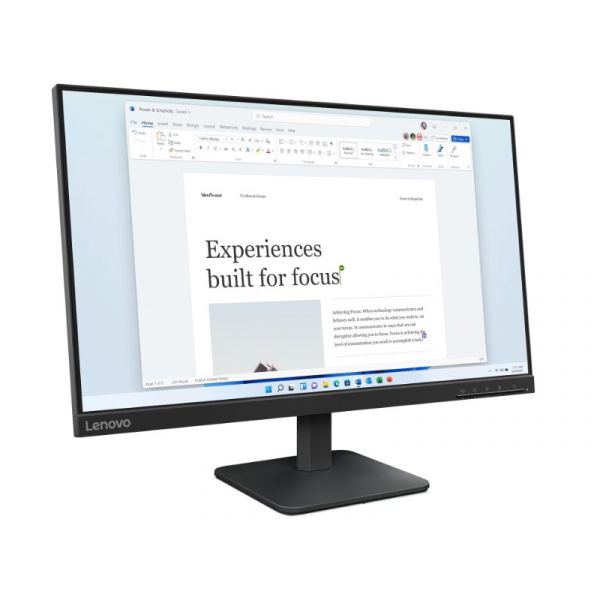 Lenovo L24-4e monitor Raven Black (68C2KAC1EU)