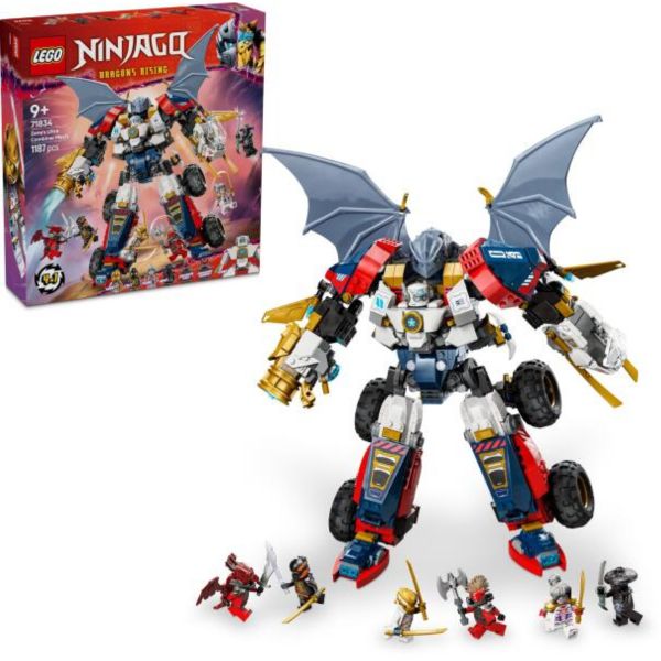LEGO NINJAGO Zane kombinálható ultra robotja, 4 az 1-ben játék építőszett (71834)