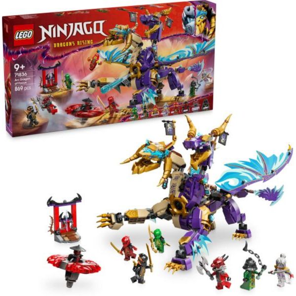 LEGO NINJAGO A koncentráció rangos sárkánya, nindzsás játékszett (71836)