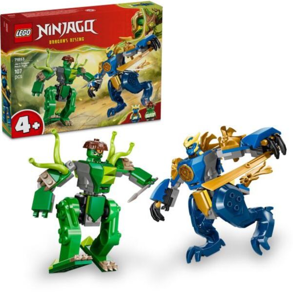 LEGO NINJAGO Jay csatája sárkánypáncélban – Robotos játék (71853)
