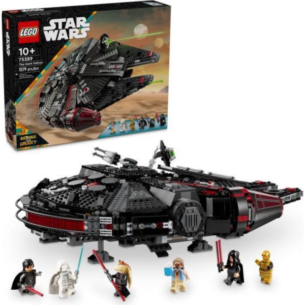 LEGO Star Wars A Sötét Sólyom megépíthető játék jármű (75389)