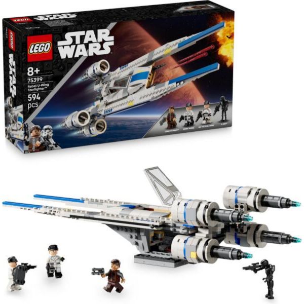 LEGO Star Wars Lázadó U-szárnyú vadászgép, megépíthető járműmodell (75399)