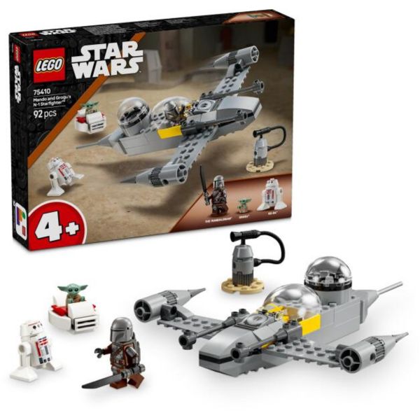 LEGO Star Wars Mando és Grogu N1-es vadászgépe, építőjáték (75410)