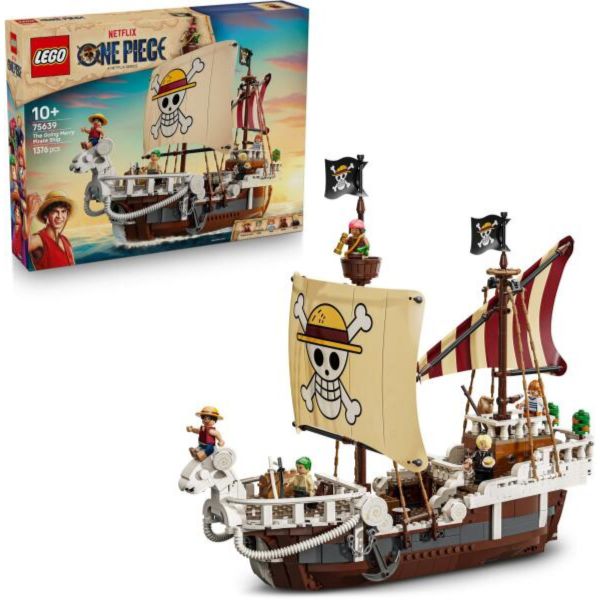 LEGO ONE PIECE Going Merry kalózhajó, építőjáték és hajókészlet (75639)