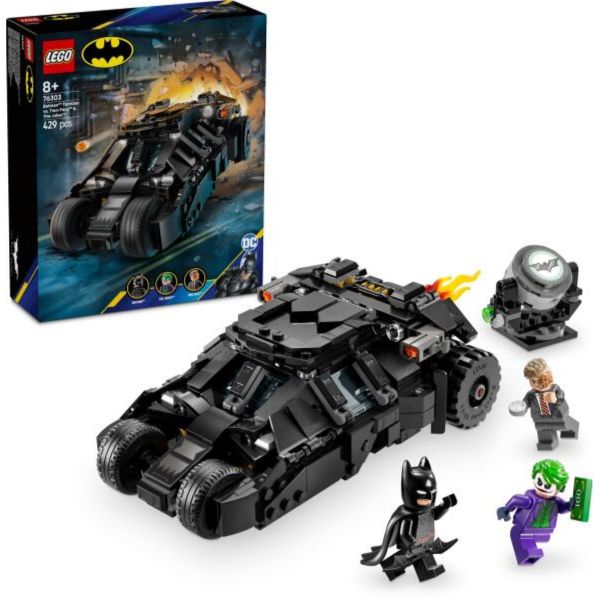 LEGO DC Batman: Batman Tumbler vs. Kétarc és Joker, játék autó (76303)