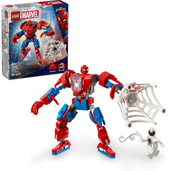 LEGO | Marvel Pókember robot vs. Anti-Venom, megépíthető játékfigurákat tartalmazó szett (76308)