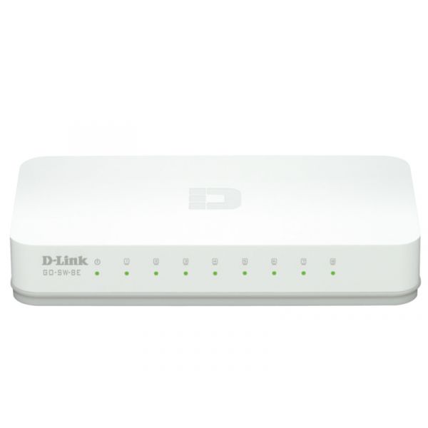 D-Link 8 portos 100Mbps asztali Switch (GO‑SW‑8E)