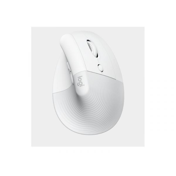 Logitech Lift for Mac Vertical Ergonomic Mouse - Off-White/Pale Grey (910-006477)