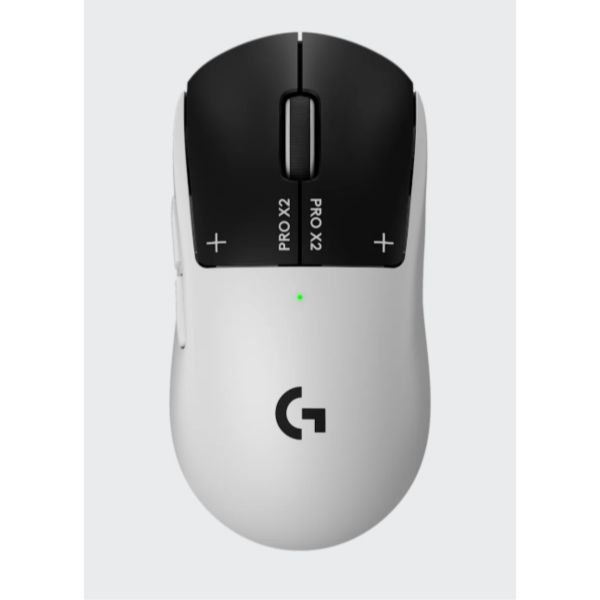 LOGITECH Egér - Pro X 2 SUPERSTRIKE Vezeték Nélküli Gaming Haptikus, Fekete-Fehér (910-007776)