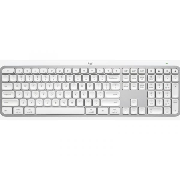Logitech MX Keys S for Mac Compact Wireless Performance Mouse - Pale Grey - US/INT