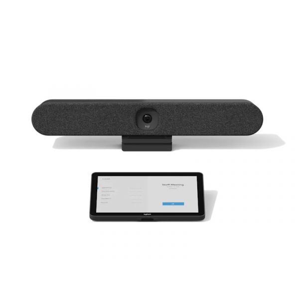 LOGITECH Webkamera - Rally Bar Huddle 4K 1440p Mikrofon PTZ funkcióval + TAP IP, Grafitszürke (991-000479)