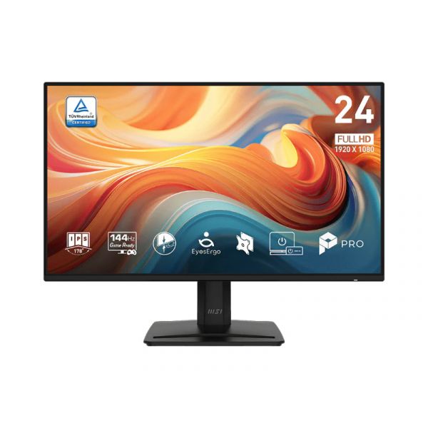 MSI Monitor Business PRO MP242 E14A 23,8" FHD 1920x1080, IPS, 16:9, 144Hz, 1500:1, 1ms, DP, HDMI, VGA, Black (9S6-3PD1CT-011)