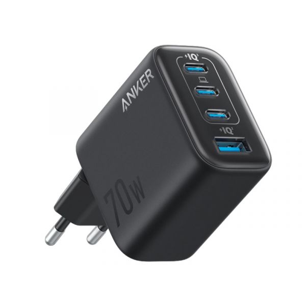 Anker Zolo Charger (70W, 4-port, PD 3.0) Black (A121CG11)