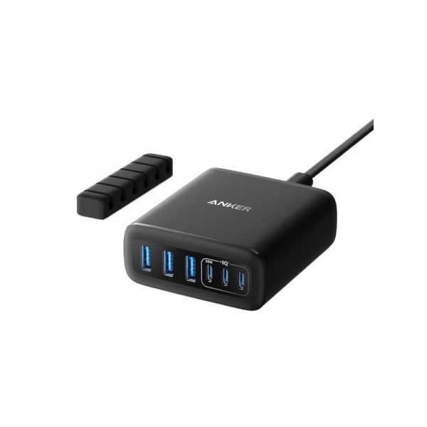 ANKER 6-portos GaN Hálózati Töltőállomás (A2154G11) fekete - EU szabvány