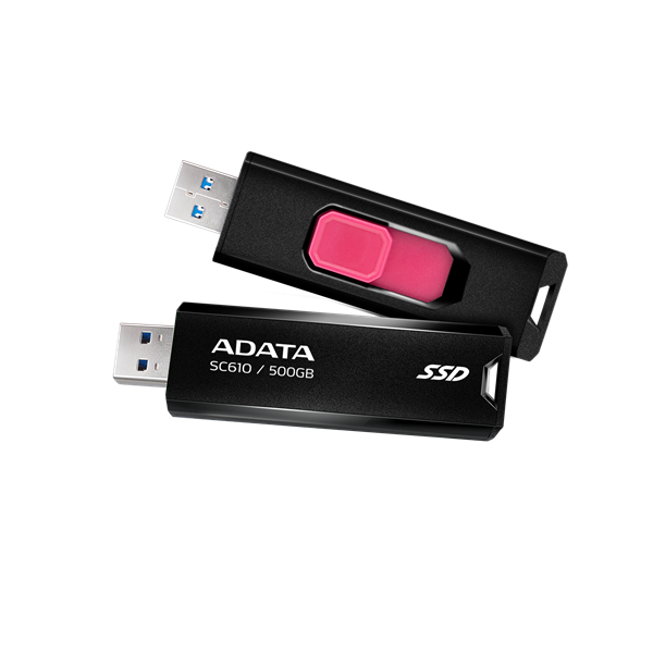 ADATA SC610 Külső SSD USB 3.2 500GB (SC610-500G-CBK/RD) Fekete/Piros