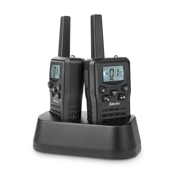 Alecto FR10BU Walkie-Talkie szett, 2db, Hatótáv: 10km, 8 csatorna (FR200BK)