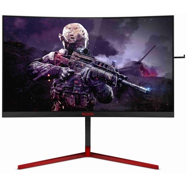 AOC 27" QHD (2560x1440) Ívelt Gaming monitor (AG273QCG) Fekete/Piros