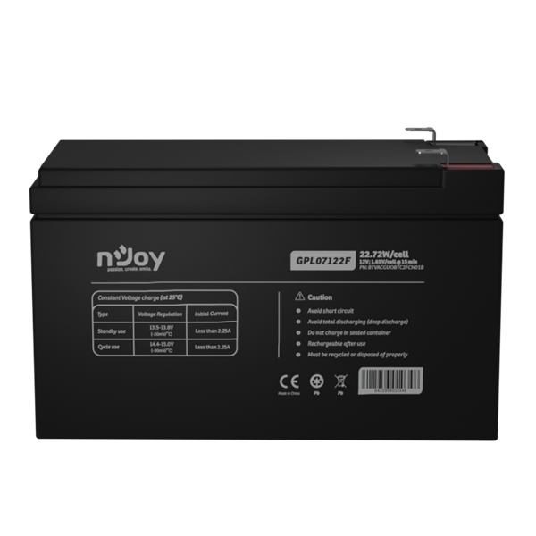 Njoy 12V/22,72W szünetmentes akkumulátor 1db/csomag (BTVACGUOBTC2FCN01B)