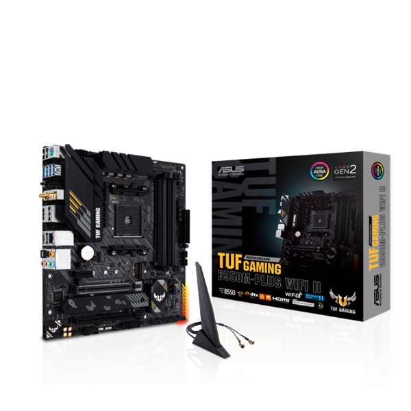 ASUS Alaplap AM4 TUF GAMING B550M-PLUS WIFI II AMD B550, mATX (TUF GAMING B550M-PLUS WIFI II)