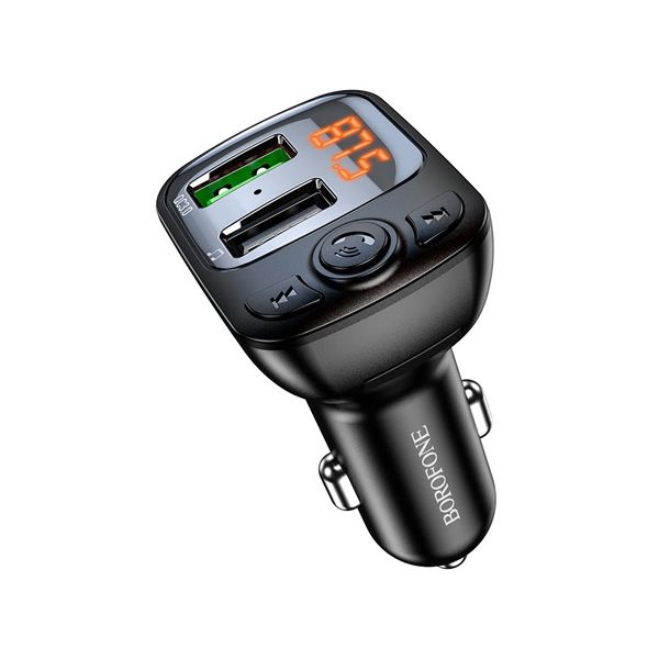 Borofone BC41 autós töltő, FM transzmitter
