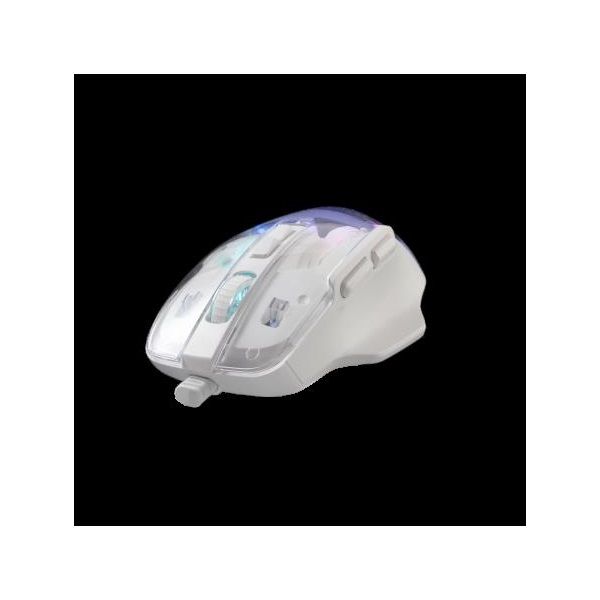 BARACUDA ANGLERFISH-W BC BGM-062W  gamer egér fehér/ 7200 dpi 7D , RGB (BC BGM-062W)