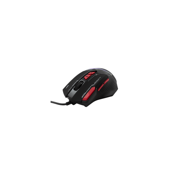 Baracuda W029907 MANTA-B, BGM-041B gamer egér,8D, fekete, 12800 dpi (BGM-041B)